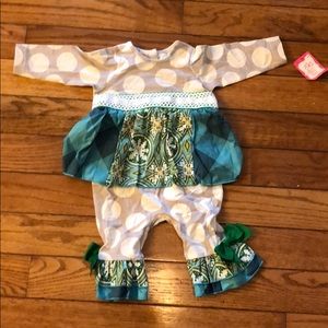 Ricrac and ruffles bodysuit